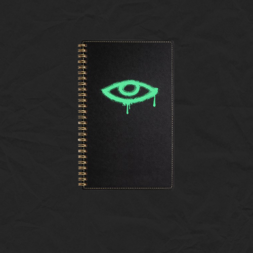 Custom branded hardcover notebook, foil-stamped