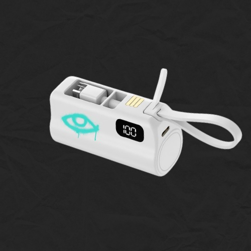 Custom branded portable charger, 10,000mAh USB-C